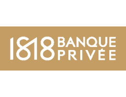 logo 1818 banque privée or